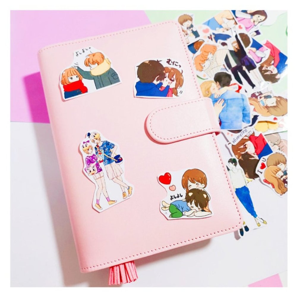 Anime Lovely Couple Stickers